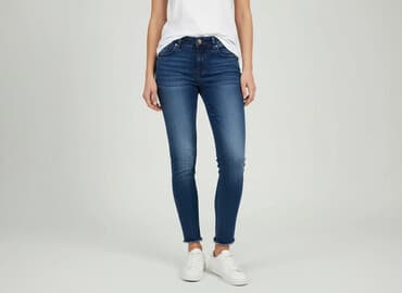 jeansy damskie granatowe: Jeansy damskie, rozmiar S — 6