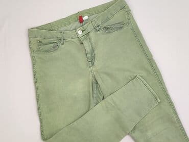 zielone jeansy: H&M Divided, Jeansy damskie, rozmiar L — 1