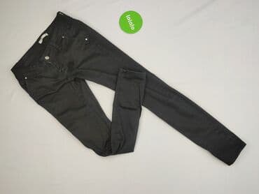 czarne spodnie z białą nitką: Jeansy damskie, rozmiar S — 3