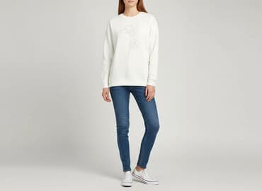 bluza biała sinsay: Sinsay, Bluza damska
, rozmiar M — 6