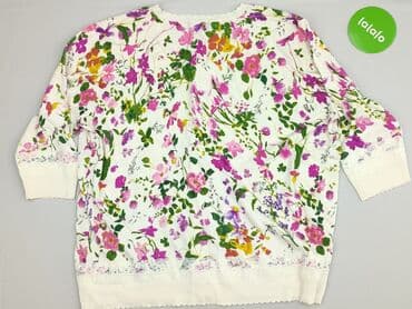sweter z dużymi oczkami: Cardigan, Kardigan damski, 3XL — 3