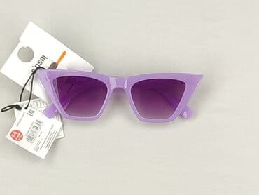 złote dodatki do zielonej sukienki: Glasses, Sunglasses, Cat eyes design, condition - Perfect — 1