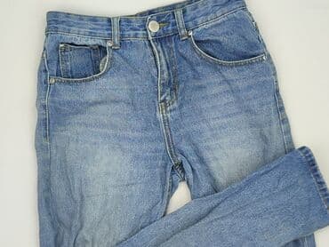 biale szerokie jeansy: PrettyLittleThing, Jeansy damskie, rozmiar S — 1