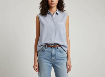 koszula niebieska hm: H&M, Koszula damska, rozmiar M — 7