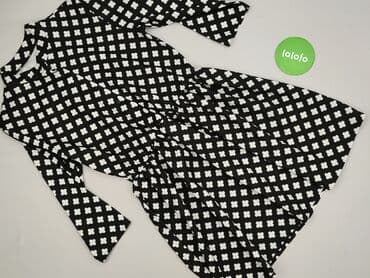 czarna sukienka z rozszerzanymi rękawami: Women`s dress, size S — 3