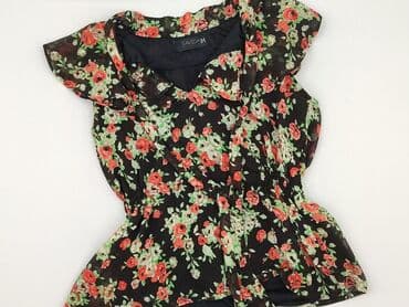 bluzka damska czarna krótki rękaw: Savida, Bluzka damska, rozmiar M — 1