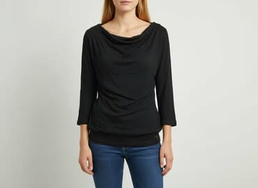 bluzki czarne krótki rękaw: Esprit, Bluzka damska, rozmiar S — 6