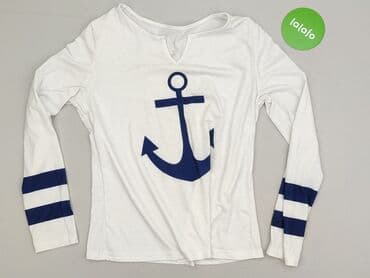 koszulka z długim rękawem w paski: Shein, Bluzka damska, rozmiar M — 2