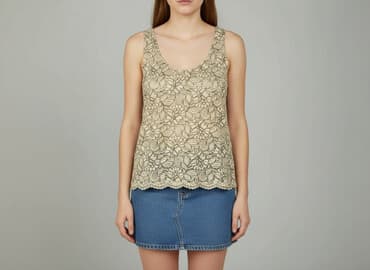 bluzki przezroczyste: Top damski, rozmiar M — 5
