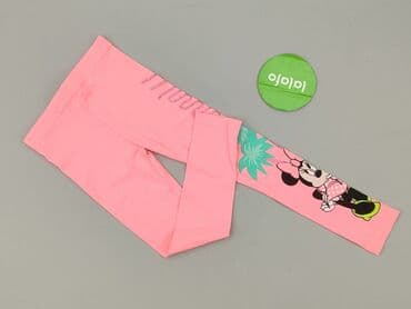 stradivarius spodnie woskowane z wysokim stanem: Legginsy dziecięce, Disney, 4-5 lat, 104/110, stan - Bardzo dobry — 2