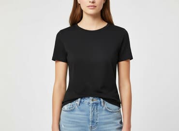 basicowe ubrania: H&M, T-shirt damski, rozmiar S — 1