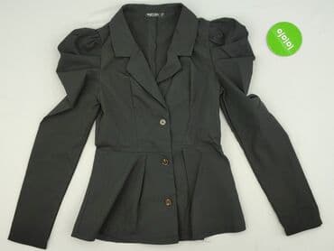 srebrna marynarka do sukienki: Nasty Gal, Marynarka damska, rozmiar M — 2