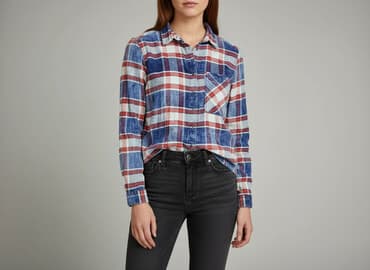 reserved koszula w kratę damska: Reserved, Koszula damska, rozmiar M — 1