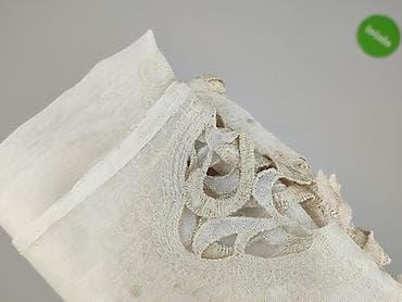 Artykuły papiernicze: Firanka haftowana, panelowa – kremowa - Materiał: delikatna — 4