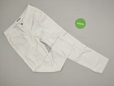 białe spodnie damskie mohito: Orsay, Spodnie materiałowe damskie, rozmiar L — 2