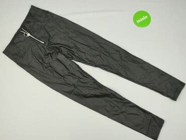 legginsy eko skóra matowe: Legginsy Ze skóry ekologicznej damskie, L — 2