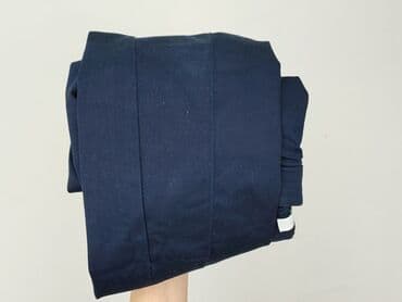 niebieskie spodnie dresowe damskie: H&M, Spodnie materiałowe damskie, rozmiar XL — 5