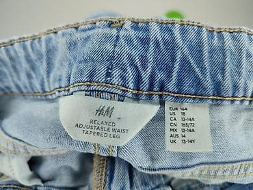 bluzka plus size: Spodnie jeansowe, H&M, 14 lat, 164, stan - Bardzo dobry — 4