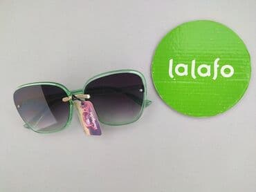 biżuteria do zielonej sukienki: Glasses, Sunglasses, Rectangular design, condition - Perfect — 2
