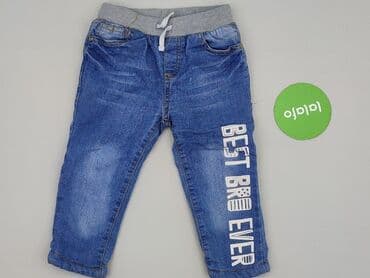spodnie z zapięciem na nogawkach: Spodnie jeansowe, So cute, 1.5-2 lat, 92, stan - Idealny — 2