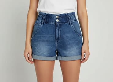 jeansy cropped damskie: Cropp, Szorty damskie, rozmiar S — 12