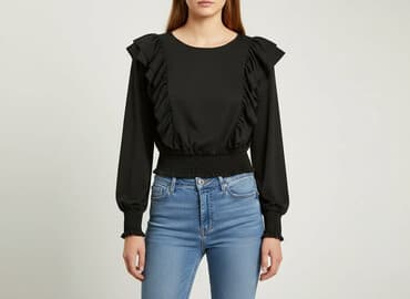 bershka body czarne: Bershka, Bluzka damska, rozmiar XS — 6