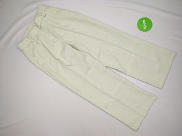 biale spodnie materialowe: H&M, Spodnie materiałowe damskie, rozmiar S — 2