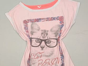 ubrania z kotami: T-shirt damski, rozmiar S — 1