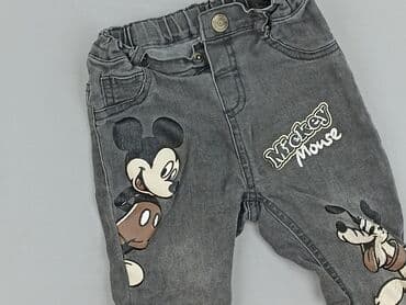 Jeansowe: Spodnie jeansowe, Disney, 1.5-2 lat, 92, stan - Bardzo dobry