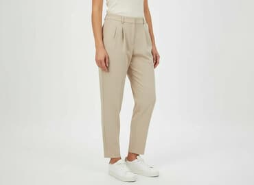 białe spodnie damskie mohito: Mohito, Spodnie materiałowe damskie, rozmiar XS — 7