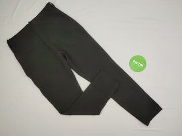 legginsy z wysokim stanem modelujące: Spodnie materiałowe damskie, S — 3
