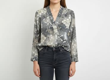 bluzki damskie z długim rękawem duże rozmiary: Women's blouse, size S — 1