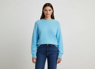 sweter piórkowy na drutach: Sweter damski, rozmiar 2XL — 5