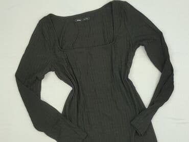 czarna sukienka z długim rękawem sinsay: Sinsay, Sukienka damska, rozmiar XL — 1