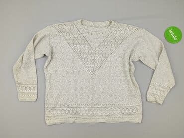 sweter z koronką na dole: Sweter damski, rozmiar L — 3