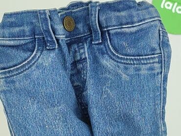legginsy na szelkach dla niemowlaka: Spodnie jeansowe, H&M, 3-6 miesięcy, stan - Bardzo dobry — 6