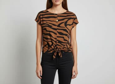 bluzka panterka plus size: Wallis, Bluzka damska, rozmiar S — 6