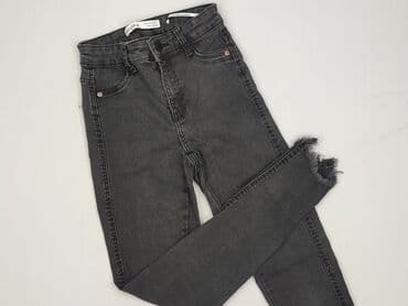 podarte jeansy: Bershka, Jeansy damskie, rozmiar 2XS — 1