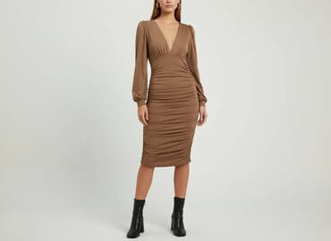 sukienka z marszczeniem na brzuchu plus size: Shein, Sukienka damska, rozmiar M — 7