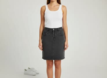 spódnice eko skóra ołówkowe: Moodo, Spódnica damska, rozmiar L — 6