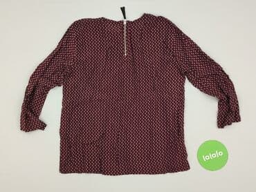 czerwona bluzki z bufkami: H&M, Women's blouse, S — 5