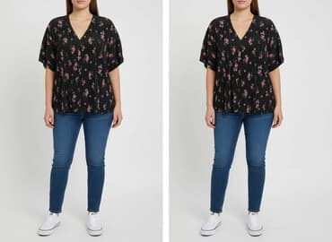 bluzka w kwiaty new yorker: New Look, Bluzka damska, rozmiar L — 6