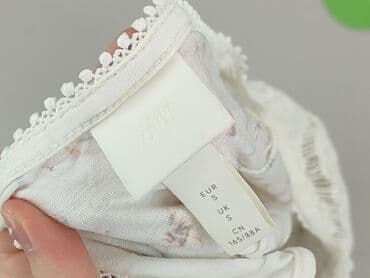 koszulka z dekoltem w serce: H&M, Bluzka damska, S — 5