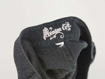 krótkie spodenki damskie jeansowe czarne: Denim Co, Szorty damskie, rozmiar XL — 4