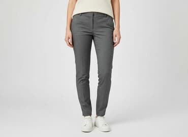 garnitur i trampki: Spodnie materiałowe damskie, rozmiar S — 5