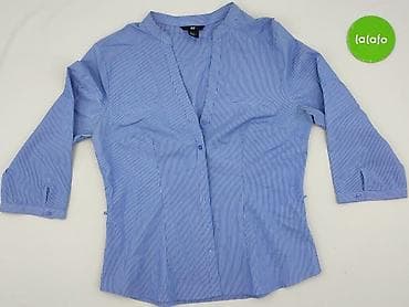 niebieska bluza hm: H&M, Koszula damska, rozmiar L — 2