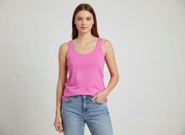 bluzki amarantowa: Janina, T-shirt damski, rozmiar L — 6