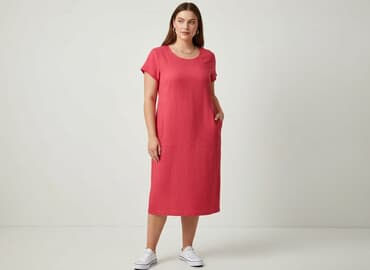 lniana sukienka solar: SolS, Sukienka damska, rozmiar XL — 7