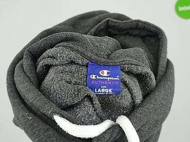 dresy plus size: Champion, Bluza z kapturem dla mężczyzn, rozmiar L — 4