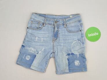 spodenki jeansowe z wysokim stanem pull and bear: Szorty damskie, rozmiar S — 2